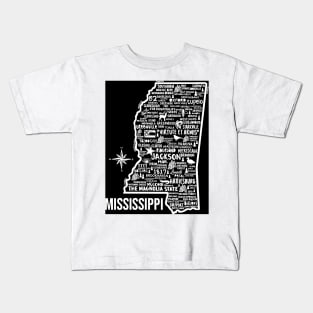 Mississippi Map Kids T-Shirt